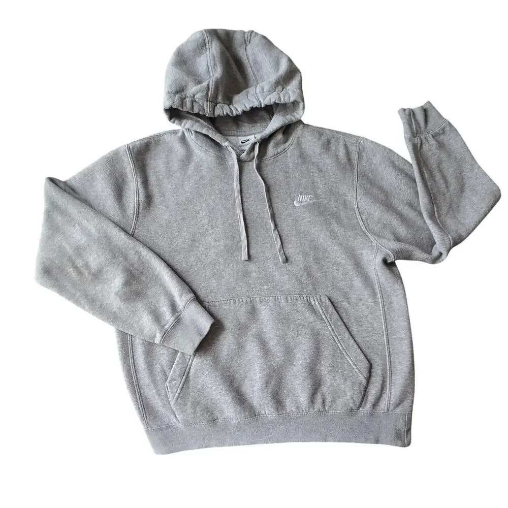 Nike Heather Gray Athleisure Pullover Hoodie Loungewear Women's Small - Picture 4 of 4